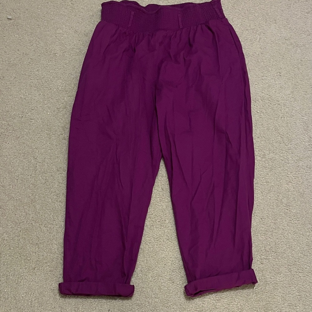 XL Lucy & Yak Vibrant Purple Pants with pockets